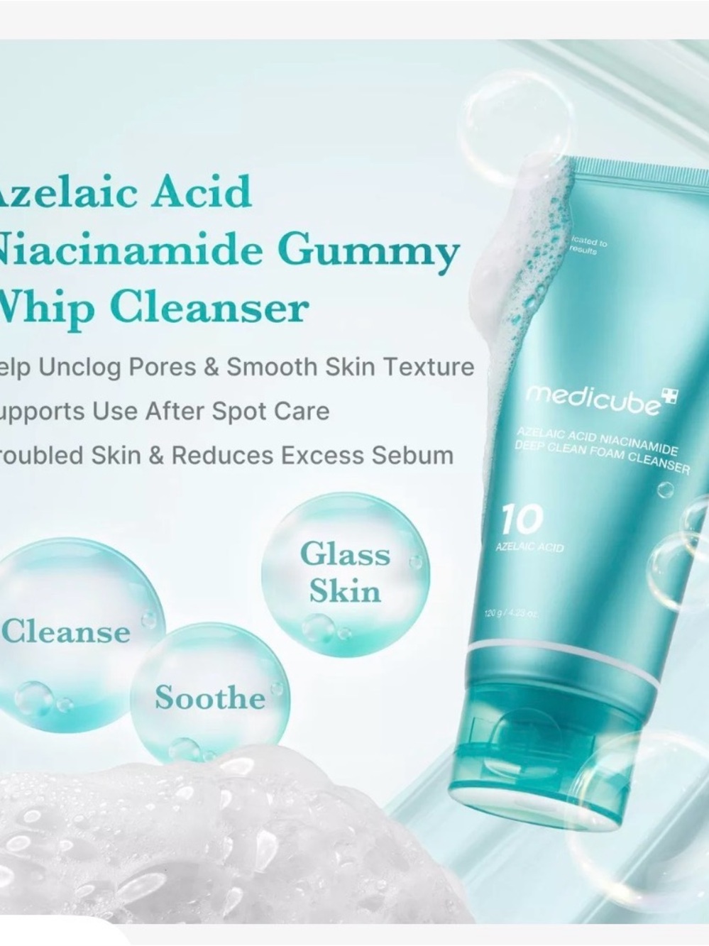 Medicube Azelaic Acid Capsule Cleansing Foam - Picture 2 of 5